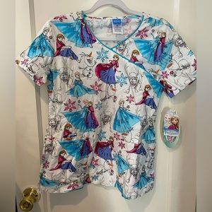 disney frozen scrub top
